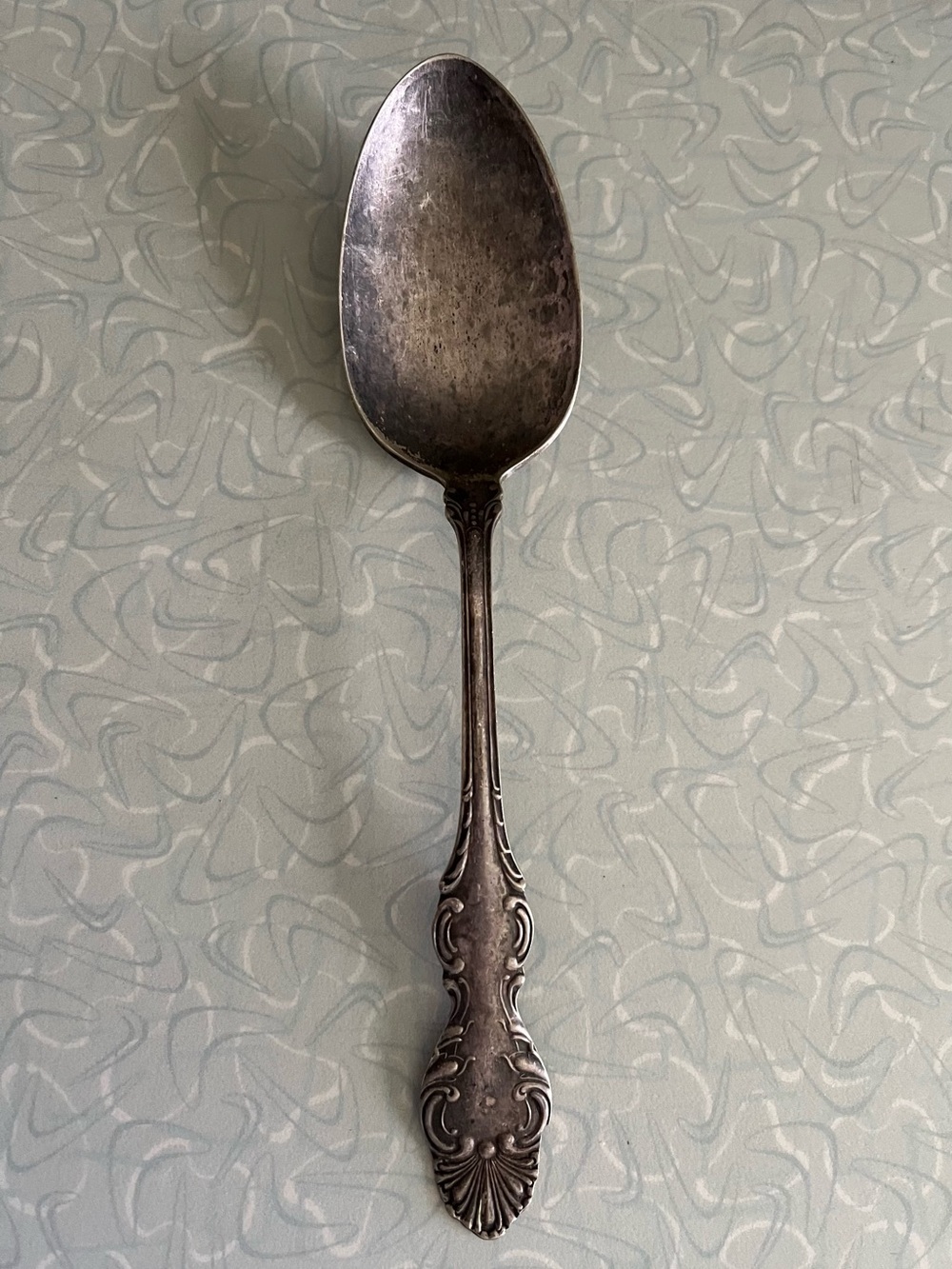 Antique tarnished spoon crafting jewelry